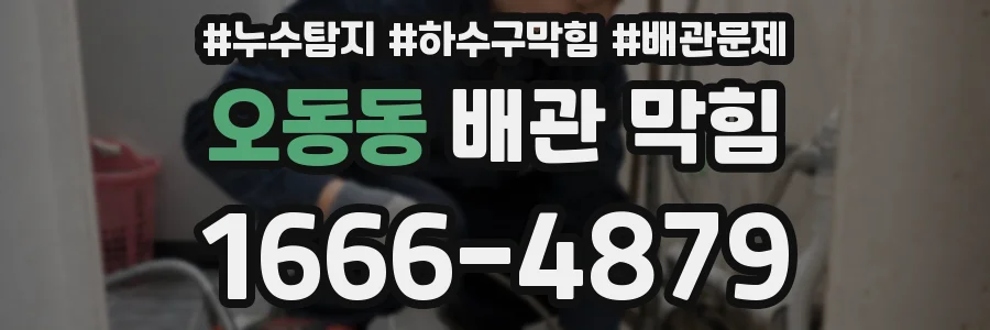 오동동 배관 막힘