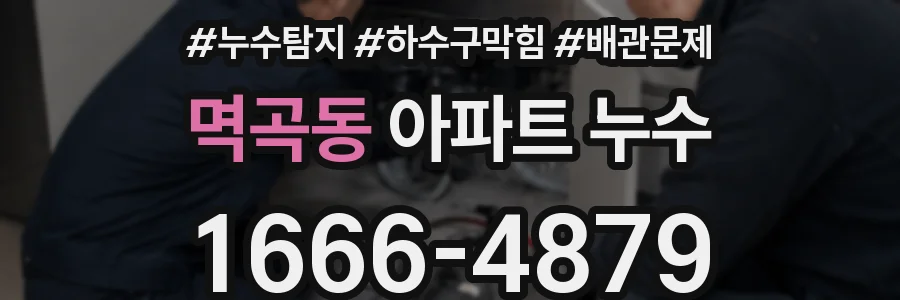 멱곡동 아파트 누수