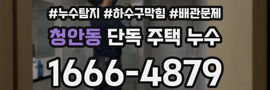 청안동 단독 주택 누수