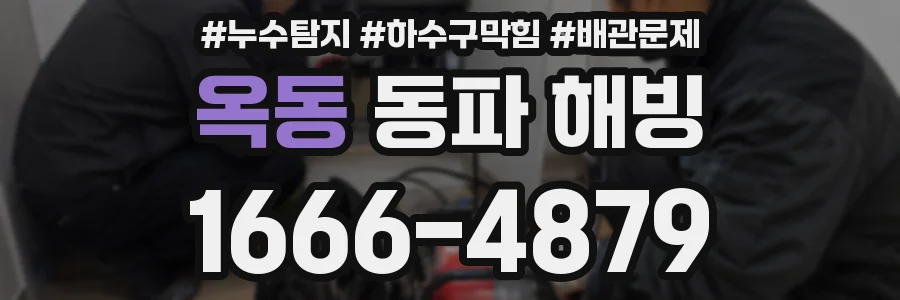 옥동 동파 해빙