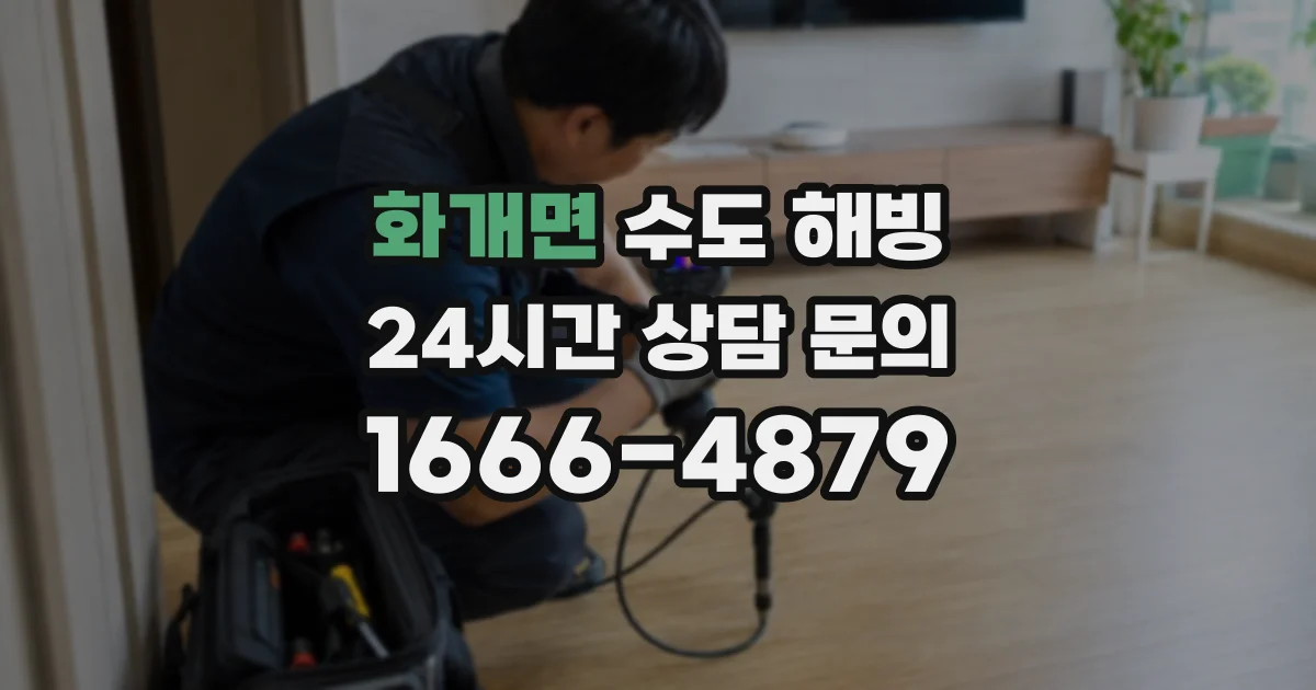 화개면 수도 해빙
