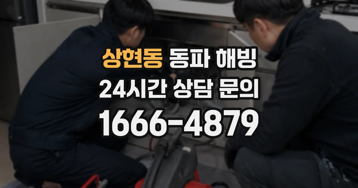 상현동 동파 해빙
