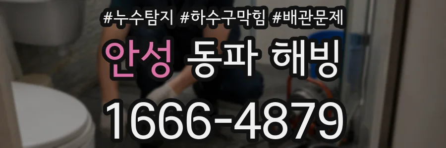 안성 동파 해빙