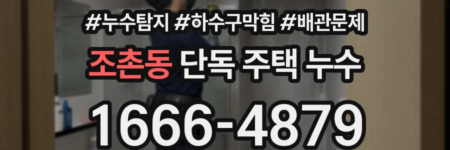 조촌동 단독 주택 누수