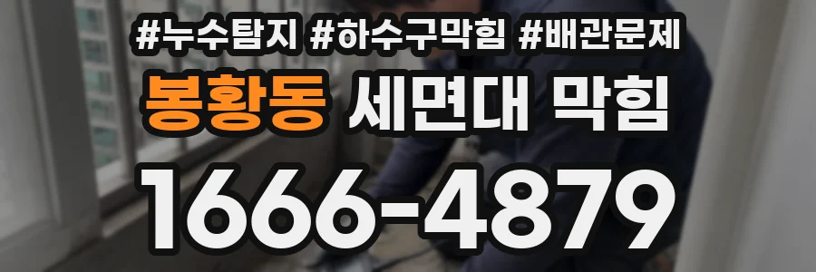 봉황동 세면대 막힘