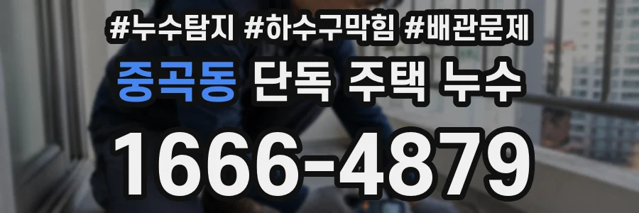 중곡동 단독 주택 누수
