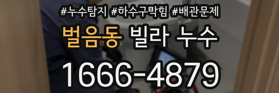 벌음동 빌라 누수