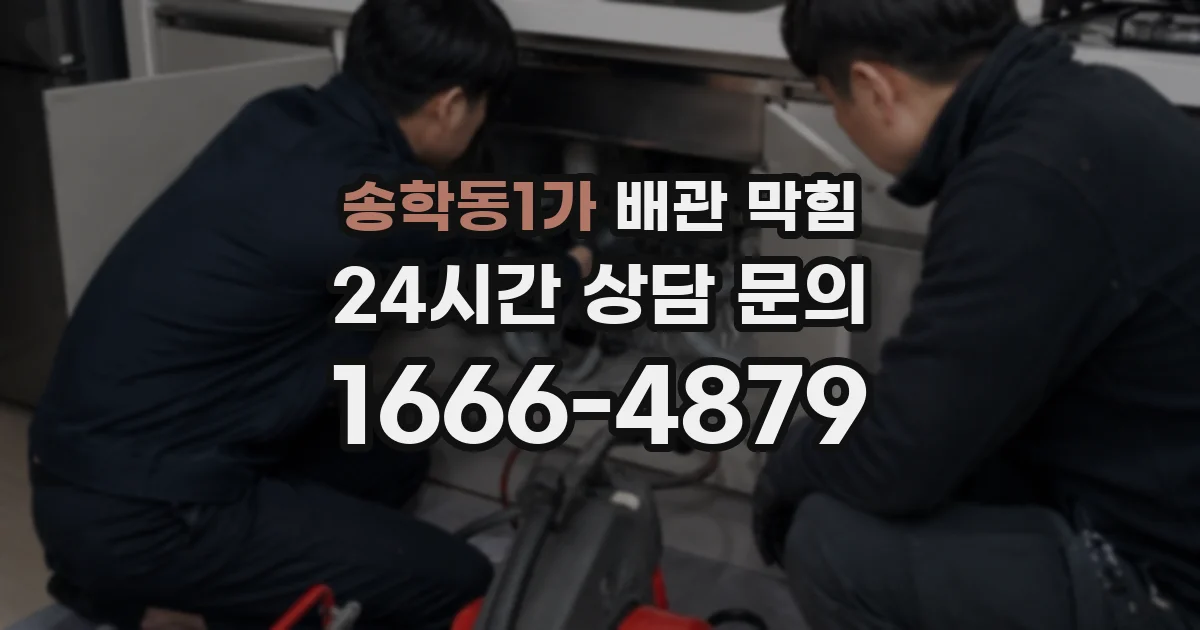 송학동1가 배관 막힘