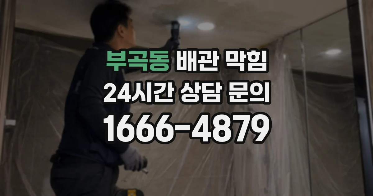 부곡동 배관 막힘