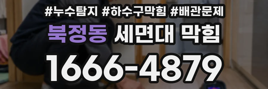 북정동 세면대 막힘