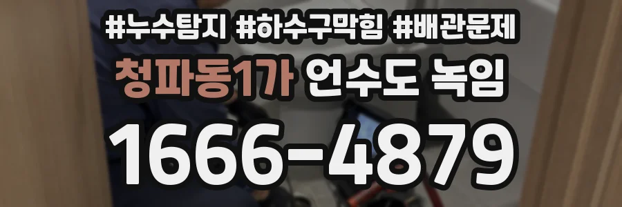 청파동1가 언수도 녹임
