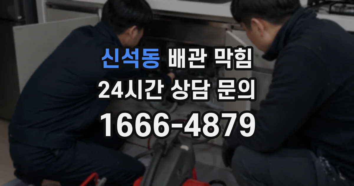 신석동 배관 막힘