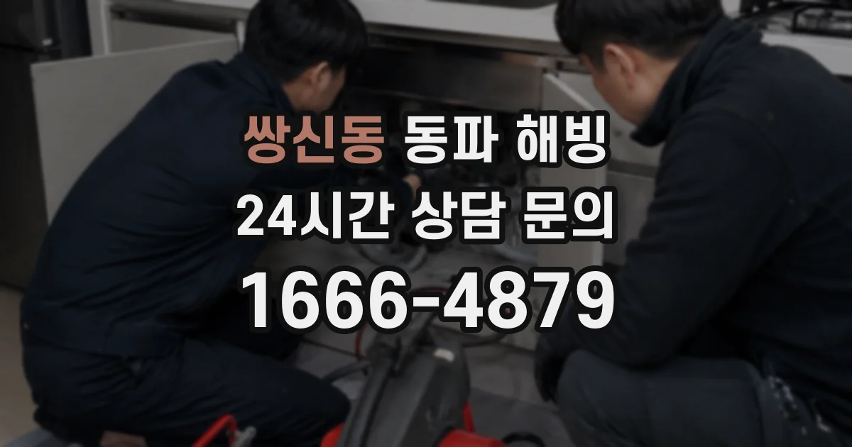 쌍신동 동파 해빙
