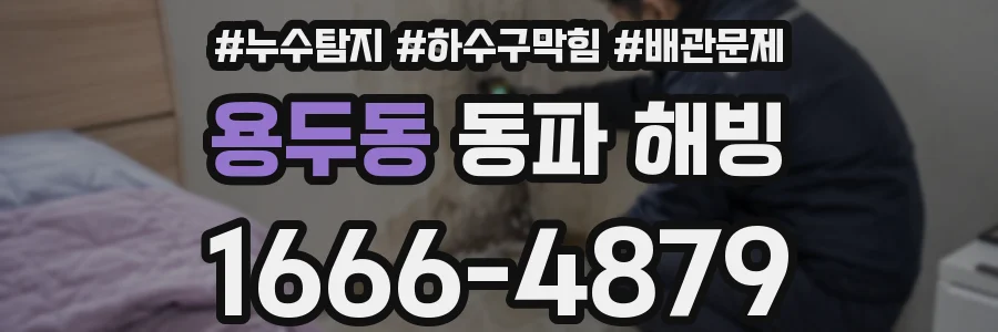 용두동 동파 해빙
