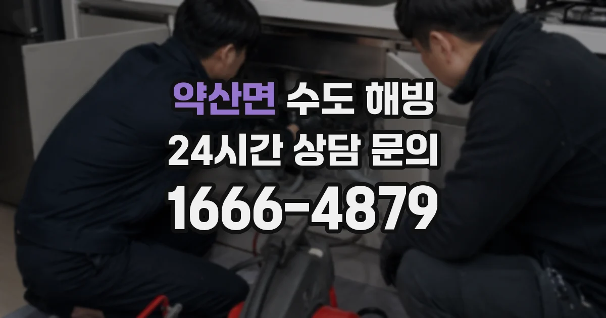 약산면 수도 해빙