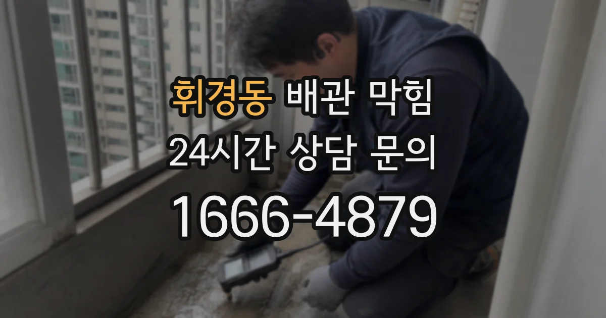 휘경동 배관 막힘
