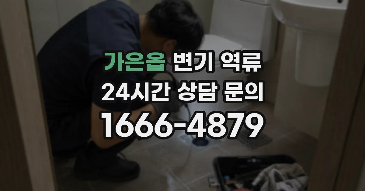 가은읍 변기 역류