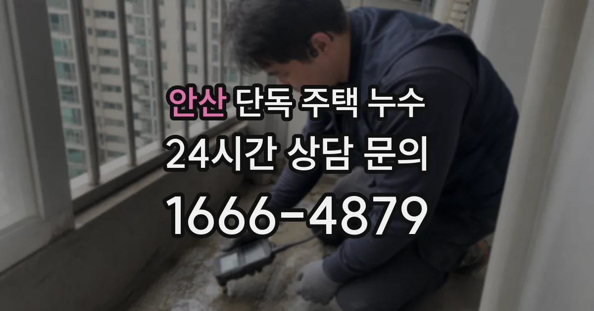 안산 단독 주택 누수