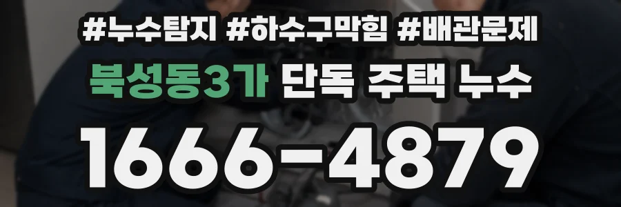 북성동3가 단독 주택 누수