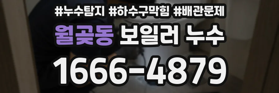월곶동 보일러 누수