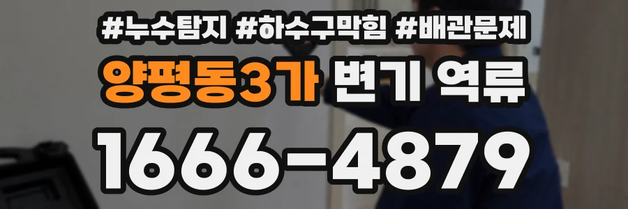 양평동3가 변기 역류