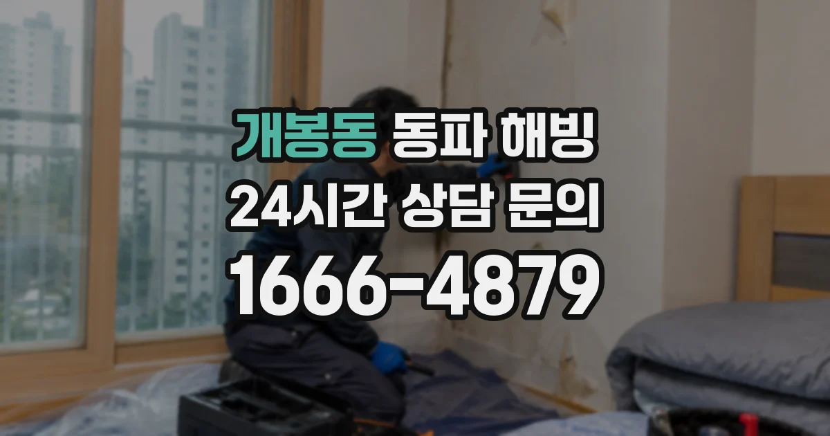 개봉동 동파 해빙