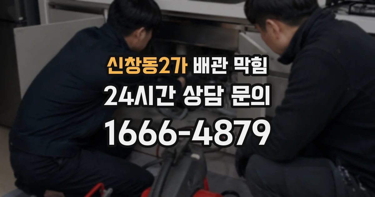 신창동2가 배관 막힘