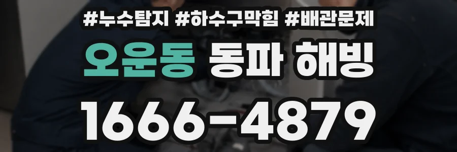 오운동 동파 해빙