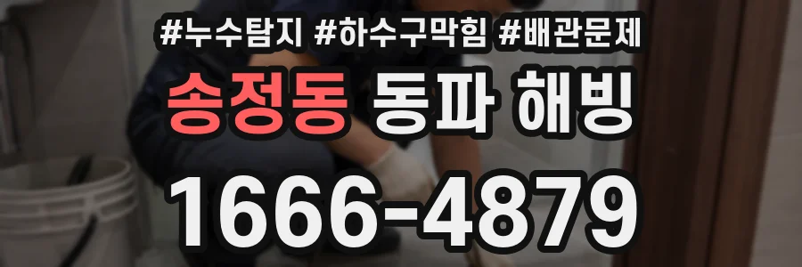 송정동 동파 해빙