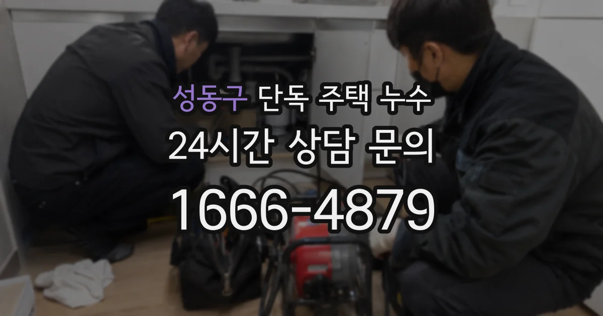 성동구 단독 주택 누수