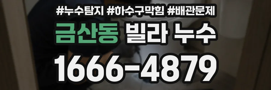 금산동 빌라 누수