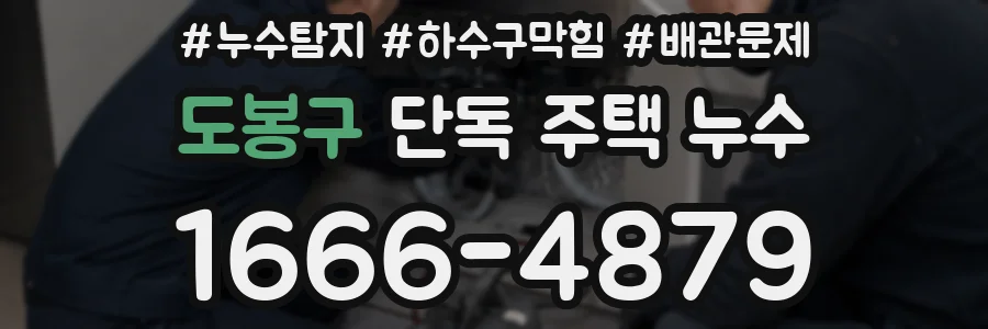 도봉구 단독 주택 누수