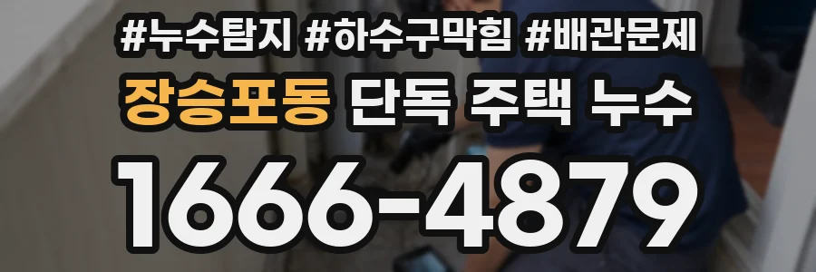장승포동 단독 주택 누수