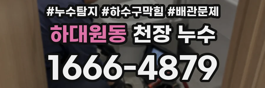 하대원동 천장 누수
