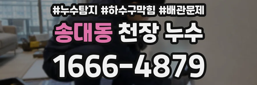 송대동 천장 누수