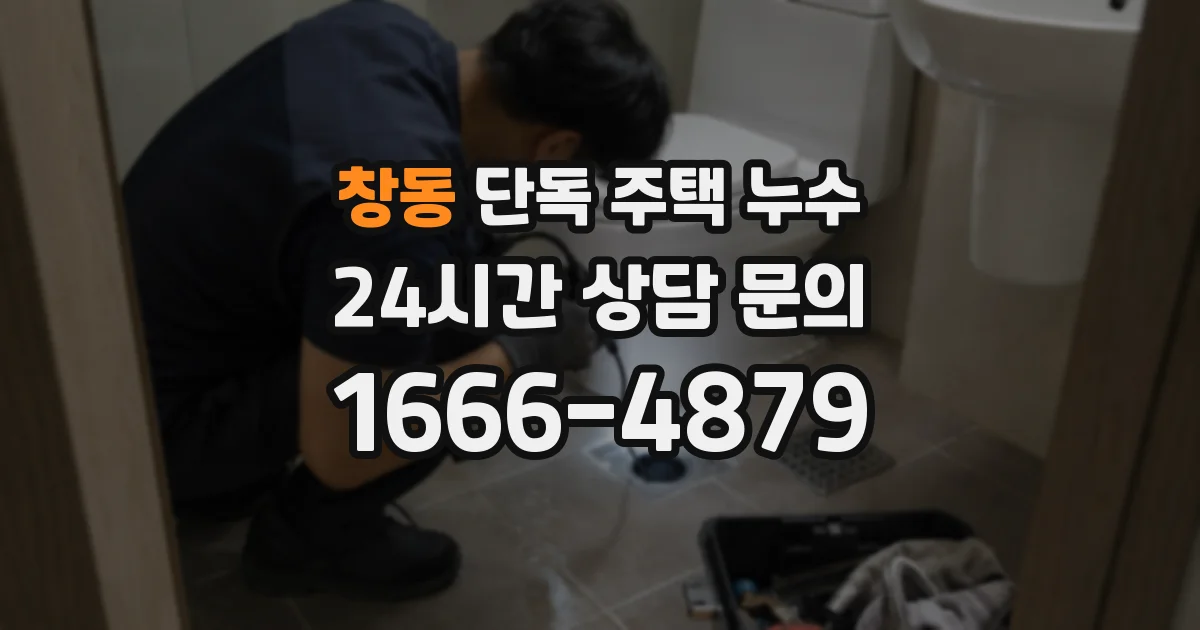 창동 단독 주택 누수