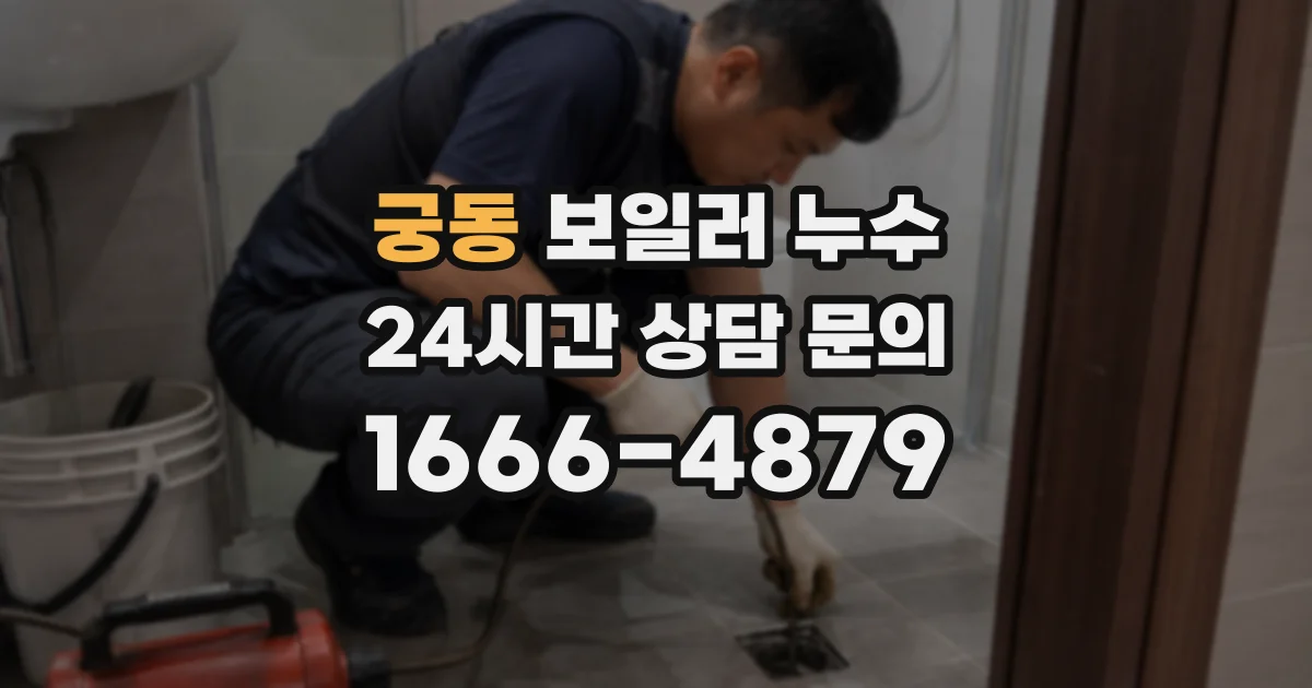 궁동 보일러 누수