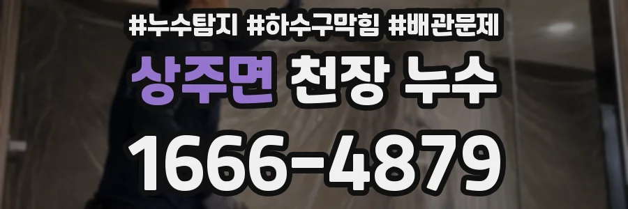 상주면 천장 누수
