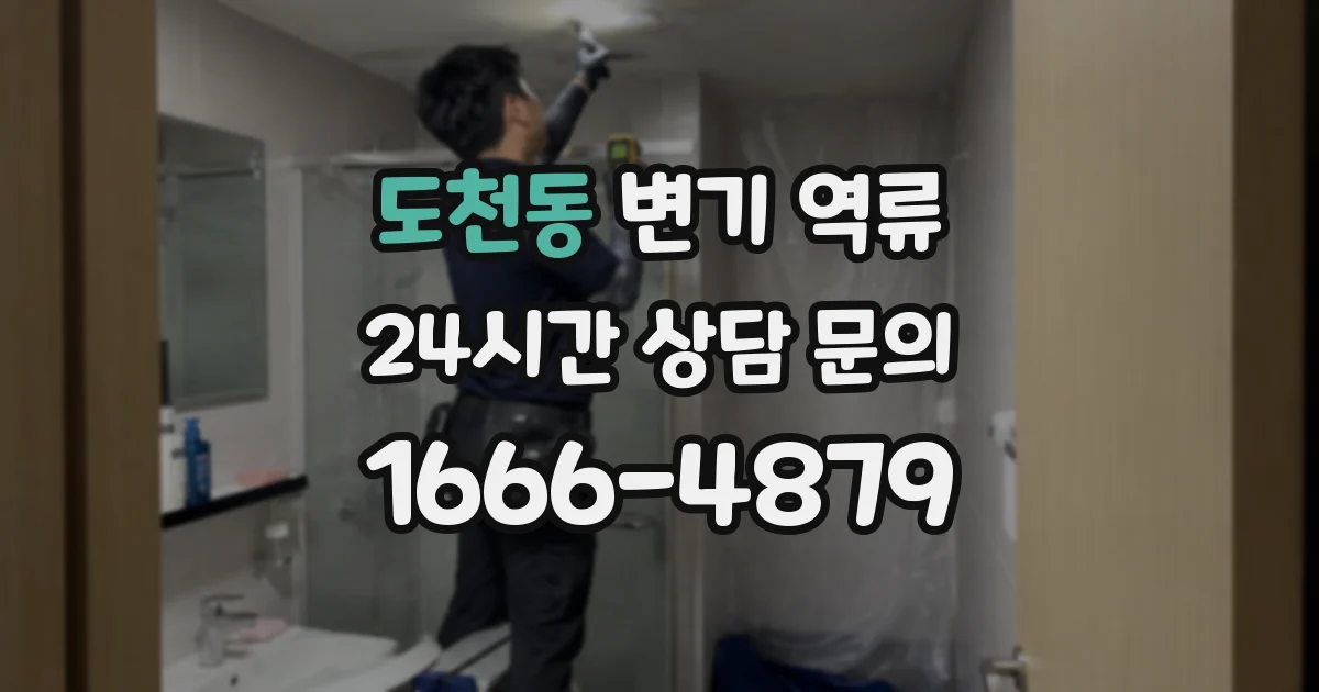도천동 변기 역류