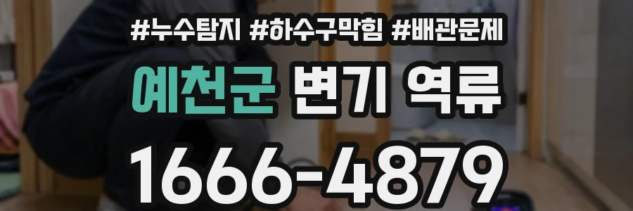 예천군 변기 역류