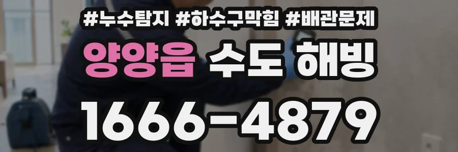 양양읍 수도 해빙
