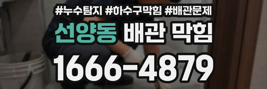 선양동 배관 막힘