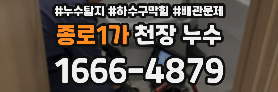 종로1가 천장 누수