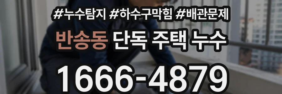 반송동 단독 주택 누수