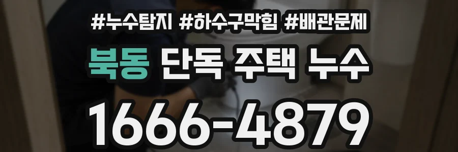 북동 단독 주택 누수