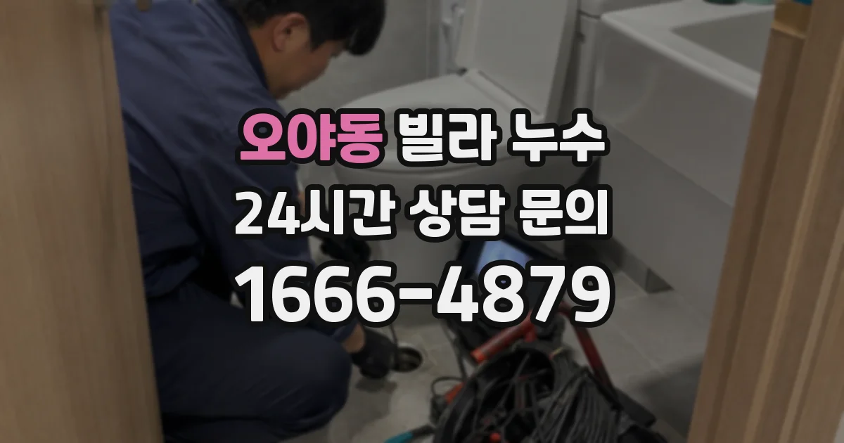 오야동 빌라 누수