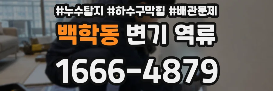백학동 변기 역류