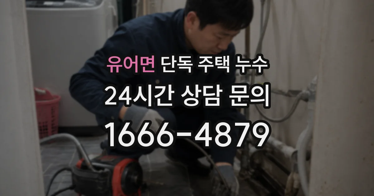 유어면 단독 주택 누수