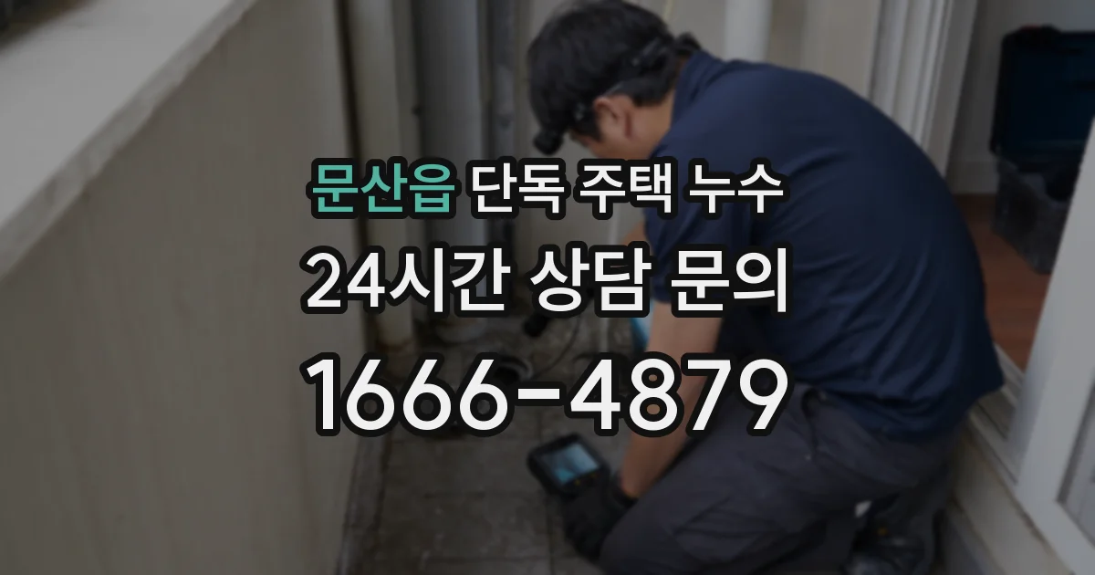 문산읍 단독 주택 누수