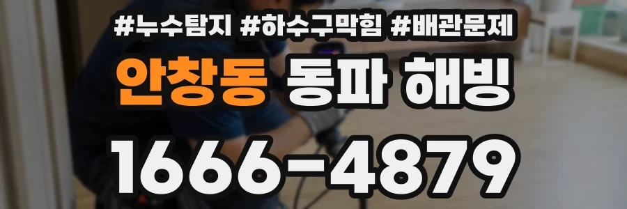안창동 동파 해빙